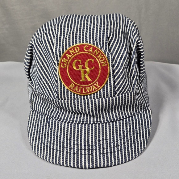 Grand Canyon Railway Other - Grand Canyon Railway Engineer Hat Child Hickory Stripe Snapback Train Cap